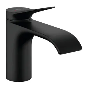 Hansgrohe Vivenis Single Lever Basin Mixer 80 Matte Black by Hansgrohe, a Bathroom Taps & Mixers for sale on Style Sourcebook