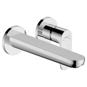 Hansgrohe Rebris S Single Lever Basin Mixer Wall Mounted With Spout Chrome by Hansgrohe, a Bathroom Taps & Mixers for sale on Style Sourcebook