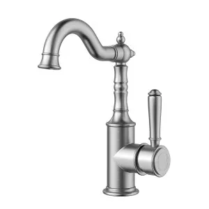 Ikon Clasico Basin Mixer Brushed Nickel by Ikon, a Bathroom Taps & Mixers for sale on Style Sourcebook
