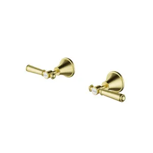 Ikon Clasico Wall Top Assemblies Brushed Gold by Ikon, a Bathroom Taps & Mixers for sale on Style Sourcebook