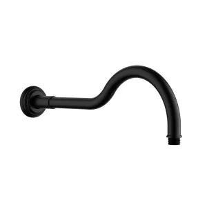 Ikon Clasico Shower Arm Matte Black by Ikon, a Shower Heads & Mixers for sale on Style Sourcebook
