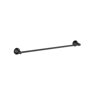 Ikon Clasico Single Towel Rail 600mm Matte Black by Ikon, a Towel Rails for sale on Style Sourcebook