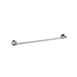 Ikon Clasico Single Towel Rail 600mm Brushed Nickel by Ikon, a Towel Rails for sale on Style Sourcebook