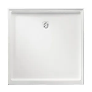 Marbletrend Flinders Polymarble Square Shower Base 820mm X 820mm Rear Outlet by Marble trend, a Showers for sale on Style Sourcebook