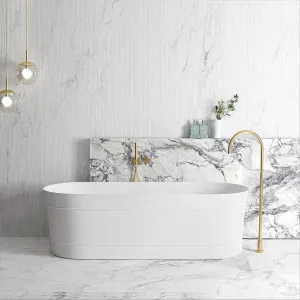 Otti Attica Bondi Bath Matte White 1700mm by Otti, a Bathtubs for sale on Style Sourcebook