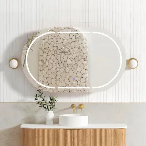 Otti LED Bondi 1200x750 Natural Oak Shaving Cabinet - Premium Edition by Otti, a Shaving Cabinets for sale on Style Sourcebook