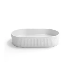 Otti Hudson Oval Concrete Basin 600x350x120mm White by Otti, a Basins for sale on Style Sourcebook