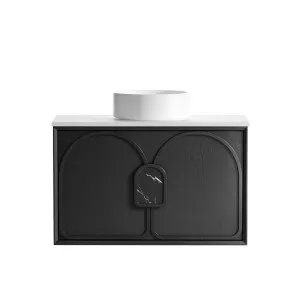 Otti Laguna Mark II 900mm Black Oak Wall Hung Vanity (Cabinet Only) by Otti, a Vanities for sale on Style Sourcebook