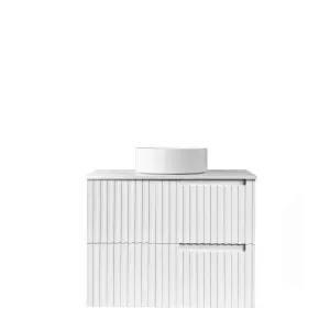 Otti Noosa 750mm Satin White Wall Hung Vanity (Cabinet Only) by Otti, a Vanities for sale on Style Sourcebook