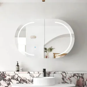 Otti LED Bondi 900x600mm Natural Oak Shaving Cabinet - Premium Edition by Otti, a Shaving Cabinets for sale on Style Sourcebook