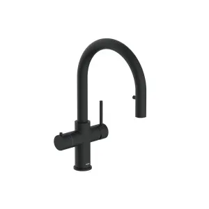 Peppy Taps Pull Out 4 in 1 Boiling, Ambient, Hot & Cold Mains Tap Matte Black by Peppy, a Kitchen Taps & Mixers for sale on Style Sourcebook
