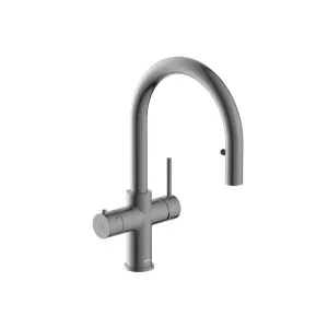 Peppy Taps Pull Out 4 in 1 Boiling, Ambient, Hot & Cold Mains Tap Gunmetal Grey by Peppy, a Kitchen Taps & Mixers for sale on Style Sourcebook
