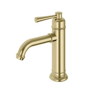 Phoenix Cromford Basin Mixer, Brushed Gold by PHOENIX, a Bathroom Taps & Mixers for sale on Style Sourcebook