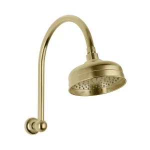 Phoenix Cromford High-Rise Shower Arm And Rose Brushed Gold by PHOENIX, a Shower Heads & Mixers for sale on Style Sourcebook