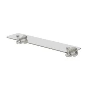 Phoenix Wiltern Glass Shelf 450mm, Brushed Nickel by PHOENIX, a Bathroom Fixtures for sale on Style Sourcebook