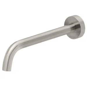 Phoenix Vivid Slimline 230mm Curved Wall Basin Outlet Brushed Nickel by PHOENIX, a Basins for sale on Style Sourcebook