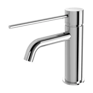 Phoenix Vivid Slimline Basin Mixer Curved Outlet With Extended Lever Chrome by PHOENIX, a Bathroom Taps & Mixers for sale on Style Sourcebook