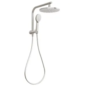 Phoenix Vivid Slimline Compact Twin Shower Brushed Nickel by PHOENIX, a Shower Heads & Mixers for sale on Style Sourcebook