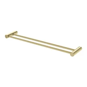Phoenix Vivid Slimline Double Towel Rail 600mm Brushed Gold by PHOENIX, a Towel Rails for sale on Style Sourcebook