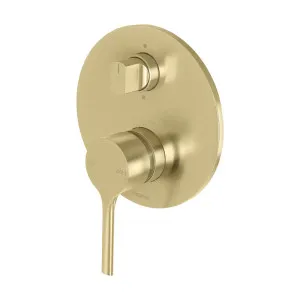 Phoenix Vivid Slimline Oval SwitchMix Shower / Bath Diverter Mixer Fit-Off Kit Brushed Gold by PHOENIX, a Bathroom Taps & Mixers for sale on Style Sourcebook