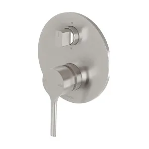 Phoenix Vivid Slimline Oval SwitchMix Shower / Bath Diverter Mixer Fit-Off Kit Brushed Nickel by PHOENIX, a Bathroom Taps & Mixers for sale on Style Sourcebook
