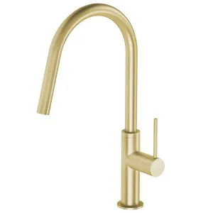 Phoenix Vivid Slimline Pull Out Sink Mixer Brushed Gold by PHOENIX, a Kitchen Taps & Mixers for sale on Style Sourcebook