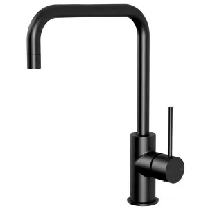 Phoenix Vivid Slimline Squareline Sink Mixer 220mm, Matte Black by PHOENIX, a Kitchen Taps & Mixers for sale on Style Sourcebook
