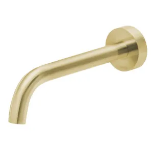 Phoenix Vivid Slimline Wall Basin Outlet 180mm Curved Brushed Gold by PHOENIX, a Basins for sale on Style Sourcebook