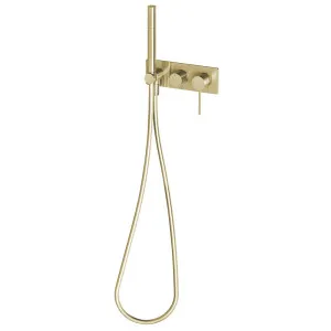 Phoenix Vivid Slimline Wall Shower System Brushed Gold by PHOENIX, a Shower Heads & Mixers for sale on Style Sourcebook