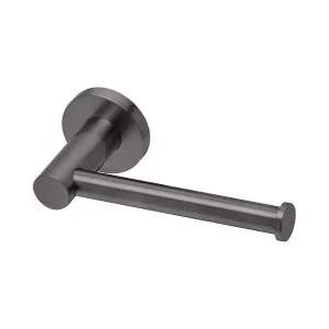 Phoenix Radii Toilet Roll Holder Round Plate Brushed Carbon by PHOENIX, a Toilets & Bidets for sale on Style Sourcebook