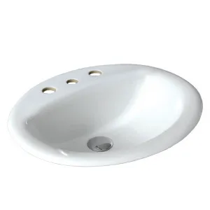 Ceramic Chios Inset Above Counter Basin, Oval 3 Tapholes by Seima, a Basins for sale on Style Sourcebook