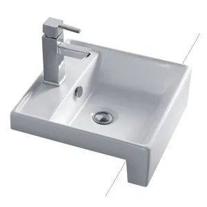 Seima Kyra Ceramic Semi-Recessed Basin, Square by Seima, a Basins for sale on Style Sourcebook