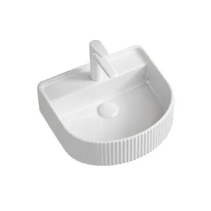 Seima Cleo 404 Ceramic Wall Basin 1 Tap Hole White Gloss by Seima, a Basins for sale on Style Sourcebook
