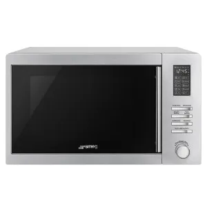Smeg Freestanding Microwave With Grill Stainless Steel 34L by Smeg, a Microwave Ovens for sale on Style Sourcebook