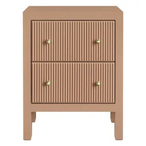 Ariana Bedside Table - Small Mocha Mousse by CAFE Lighting & Living, a Bedside Tables for sale on Style Sourcebook