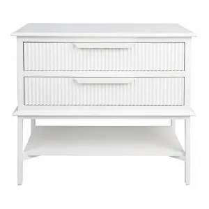 Aimee Bedside Table - Large All White by CAFE Lighting & Living, a Bedside Tables for sale on Style Sourcebook