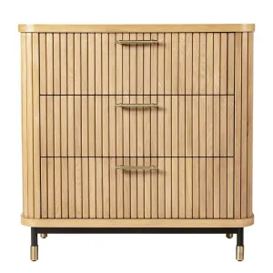 Sophia Oak 3 Drawer Chest - Natural by CAFE Lighting & Living, a Dressers & Chests of Drawers for sale on Style Sourcebook
