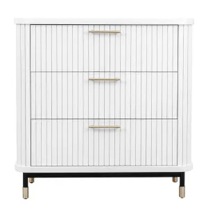 Sophia 3 Drawer Chest - White by CAFE Lighting & Living, a Dressers & Chests of Drawers for sale on Style Sourcebook