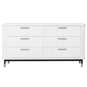 Sophia 6 Drawer Chest - White by CAFE Lighting & Living, a Dressers & Chests of Drawers for sale on Style Sourcebook