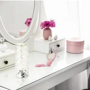 Eglo Lucignano Portable LED Table Lamp with Elegant Prism Effect Clear by Eglo, a Table & Bedside Lamps for sale on Style Sourcebook