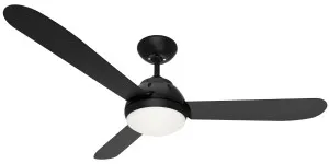 Mercator Brooke 50" DC Ceiling Fan with LED Light and Remote Black by Mercator, a Ceiling Fans for sale on Style Sourcebook