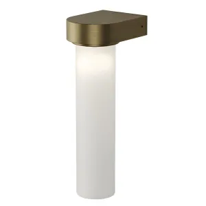 Lighting Republic Edge Cylinder LED Wall Light with Frosted Glass Shade Old Brass by Lighting Republic, a Wall Lighting for sale on Style Sourcebook