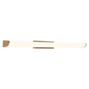 Cougar Aurora Large Linear Tricolour LED Vanity Light with Opal Acrylic Lens - Gold by Cougar, a Wall Lighting for sale on Style Sourcebook