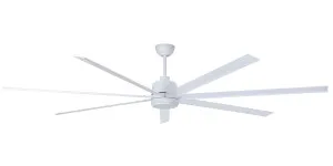 Eglo Tourbillion Pro 100" DC Smart Ceiling Fan with Remote for Large Spaces White by Eglo, a Ceiling Fans for sale on Style Sourcebook