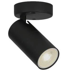 CLA Lengan Single Head Adjustable Spotlight with Round Base Black by Compact Lamps Australia, a Wall Lighting for sale on Style Sourcebook