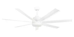 Eglo Tourbillion Pro 80" DC Smart Ceiling Fan with Remote White by Eglo, a Ceiling Fans for sale on Style Sourcebook
