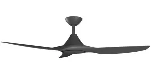 Calibo Smart CloudFan 52" (1300mm) ABS Energy Efficient DC Ceiling Fan and Remote Black by Calibo, a Ceiling Fans for sale on Style Sourcebook