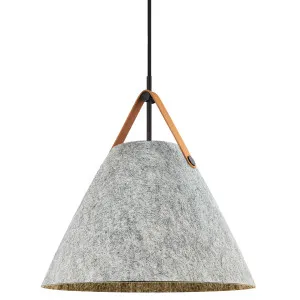 Nordlux Strap Contemporary Tapered Pendant with Customisable Straps - Light Grey by Nordlux, a Lighting for sale on Style Sourcebook