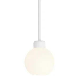 Lighting Republic Parlour Lite Sphere Glass Pendant with Textured White Suspension - Opal by Lighting Republic, a Lighting for sale on Style Sourcebook