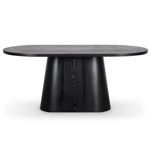Gigi 180cm Oval Wooden Dining Table in Black by Luxo Furniture, a Dining Tables for sale on Style Sourcebook